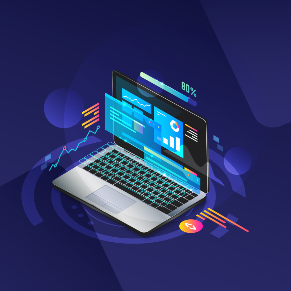 black dog custom logo design